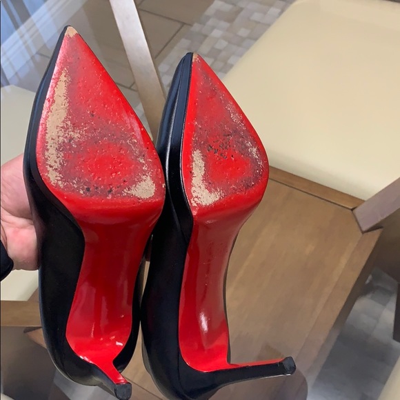 Christian loubautin black leather platform pumps - Picture 4 of 8